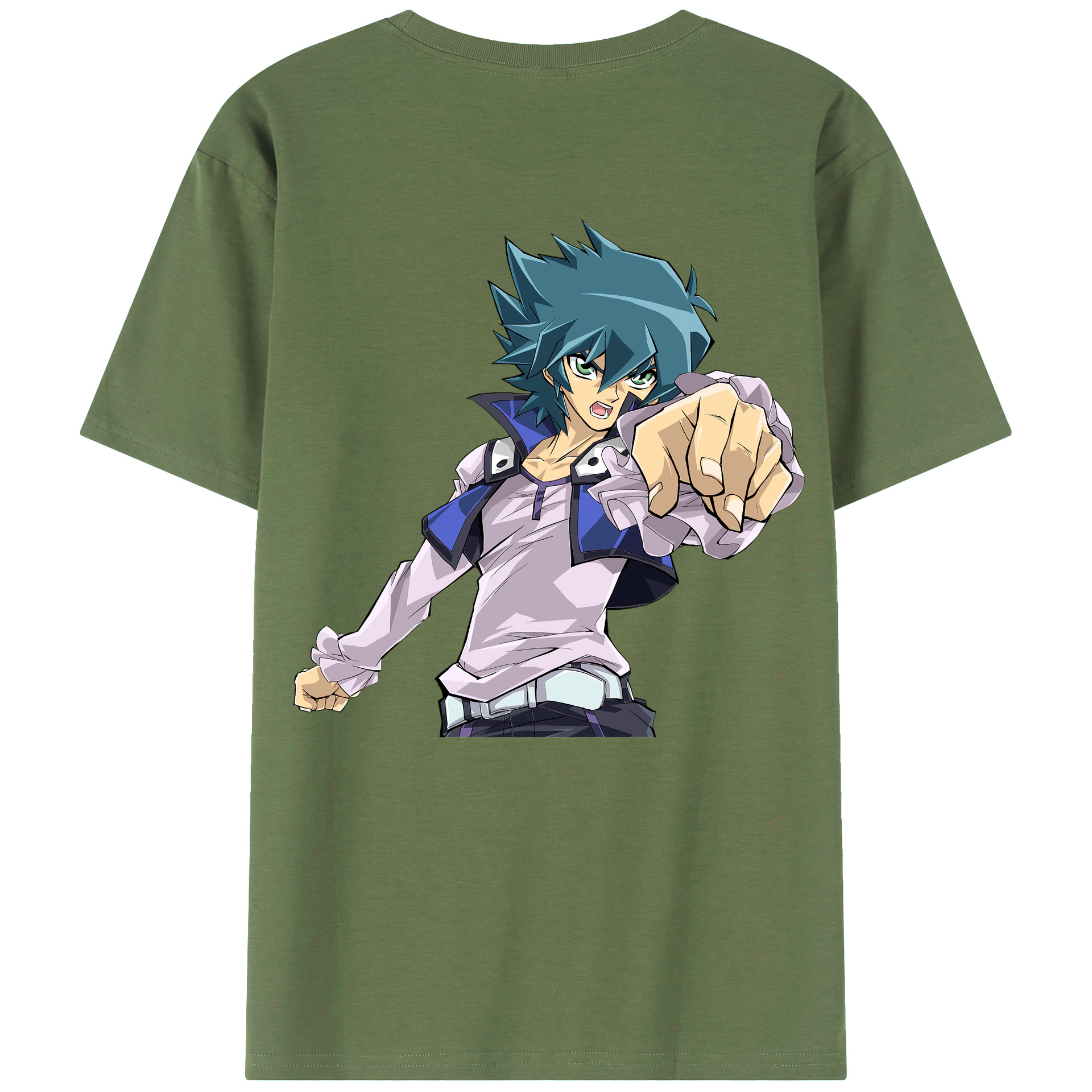 （画像用） 遊☆戯☆王 Yu-Gi-Oh! 綿100％ メンズ半袖Tシャツ（バックプリント） 通気性